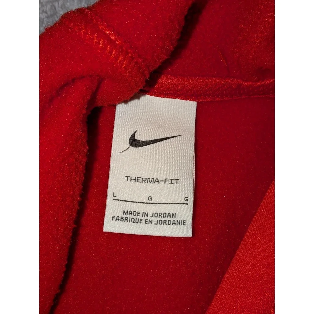 Nike Therma-FIT Hoodie Pullover Graphic Logo Activewear Red‎ Size Large NWOT